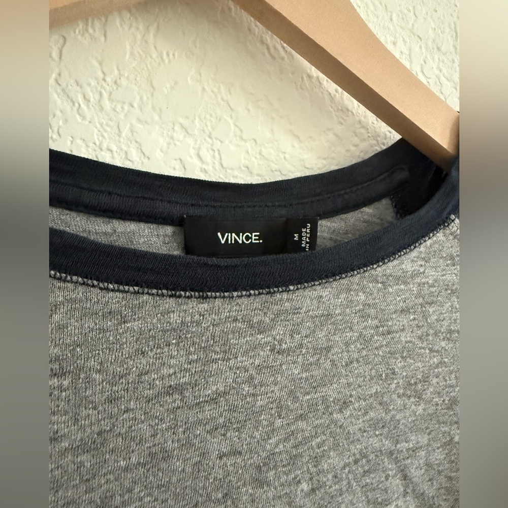 Vince // Cotton Baseball Long Sleeve - Picture 3 of 4